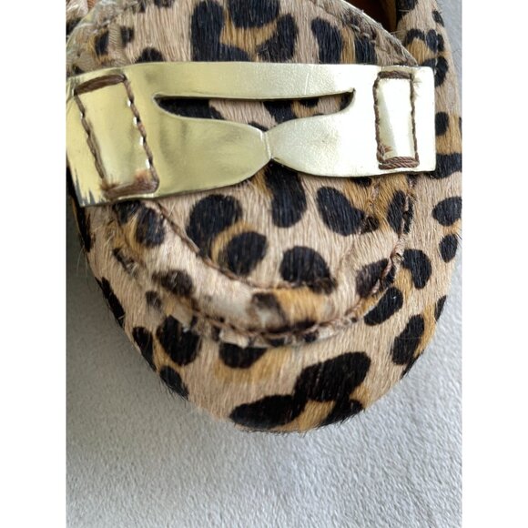 Sperry Leopard Print Loafers Gold Buckle Accent Womens M Shoes Whimsigoth 6.5 - Picture 6 of 8